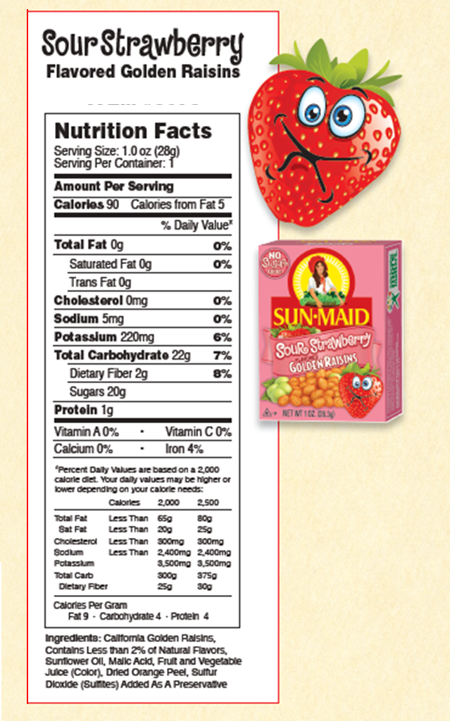 Raisins Dried Fruits Sour Strawberry Golden Raisins